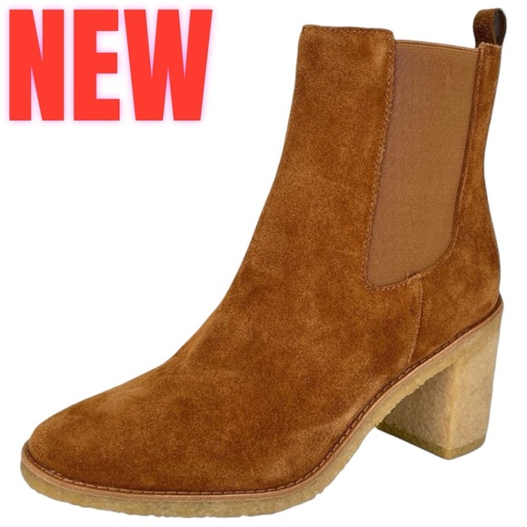 Lauren Ralph Lauren Shoes - Lauren Ralph Lauren Marianna Tan Suede Leather Womens Ankle Boots Size 9.5M